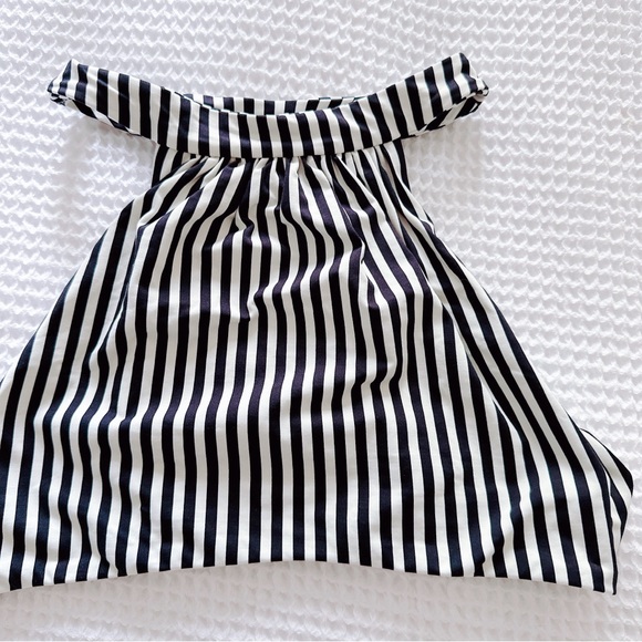 NEW♥️ BOYS + ARROWS 1942 FAY THE FUGITIVE HIGH NECK BIKINI TOP sz M SURF STRIPES - Picture 5 of 7